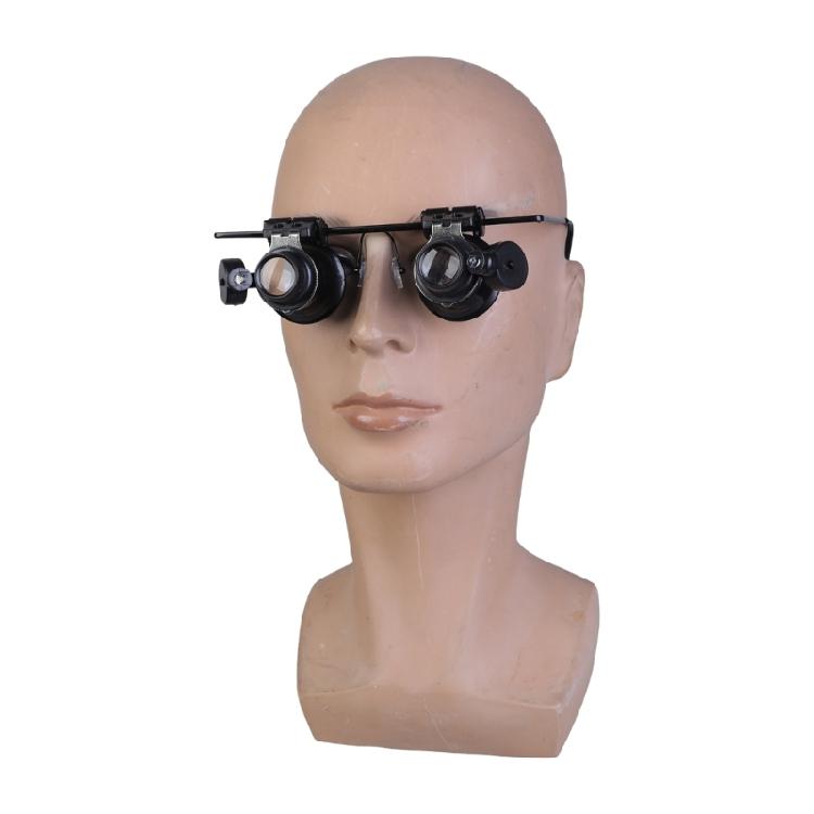 Ergonomic 20X Double Lens Loupe Magnifying Glass Suitable For Jewelry Electronics Inspection Lightweight Easy To Handle