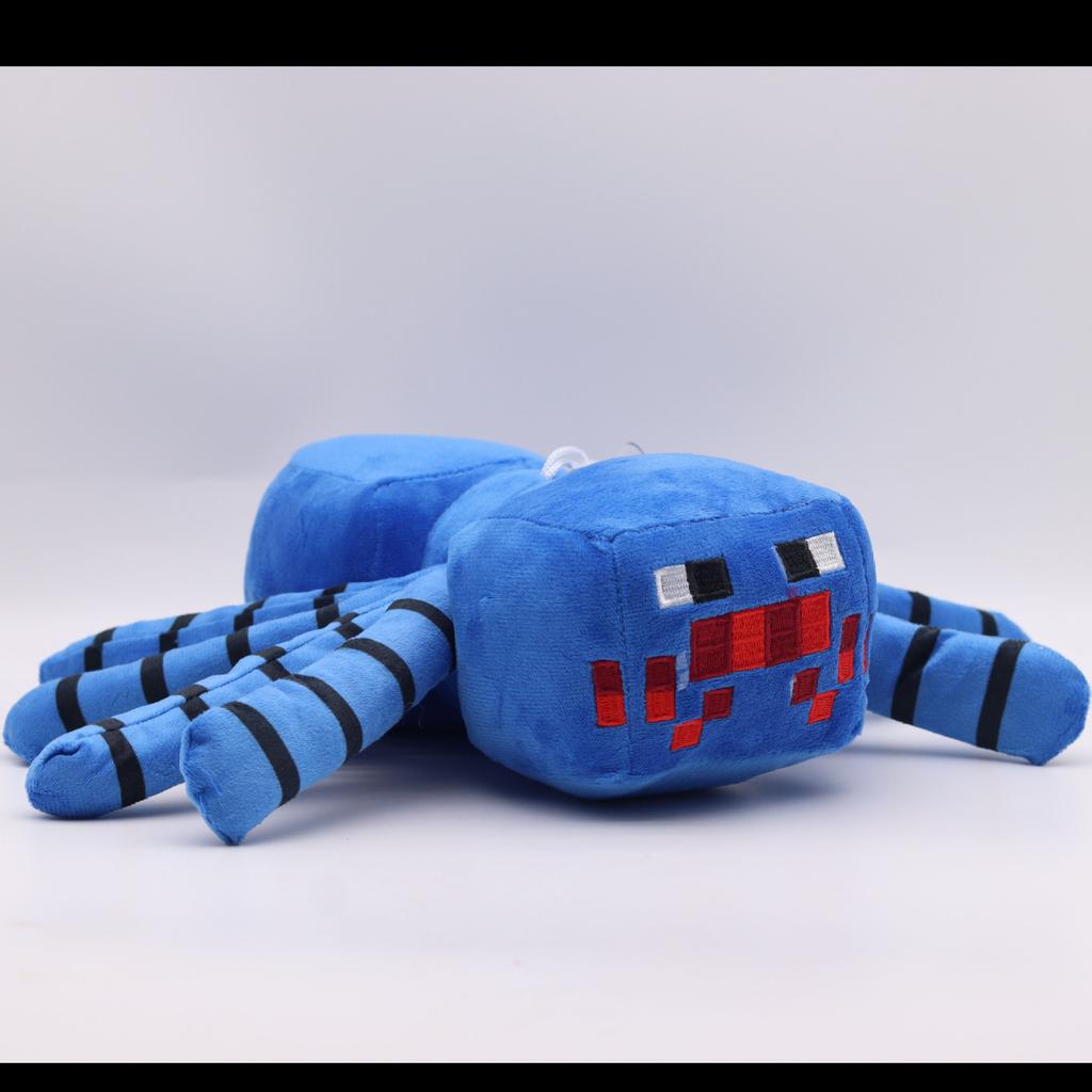 Pixel-Style Plush Toy Set – Block Character Stuffed Animals Mini Collection for Gaming Fans Kids Room Decor