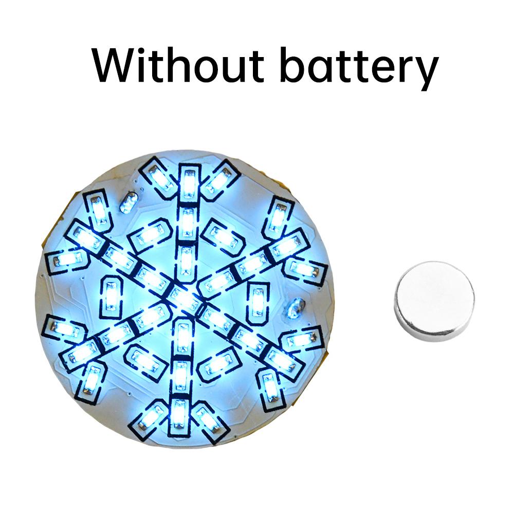 

8 Modes Simulated Snowflake Lamp 26mm Round Intelligent Energy-saving Mini Decoration Light Magnetic Control Wireless LED Light