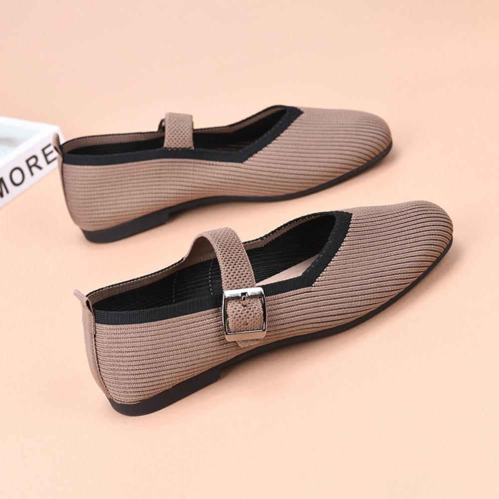 Spring 2026 New Women Flat Round Head Loafers Woman Mary Janes Shoes Autumn Ballet Fashion Buckle Flat Shoes Zapatos De Mujer