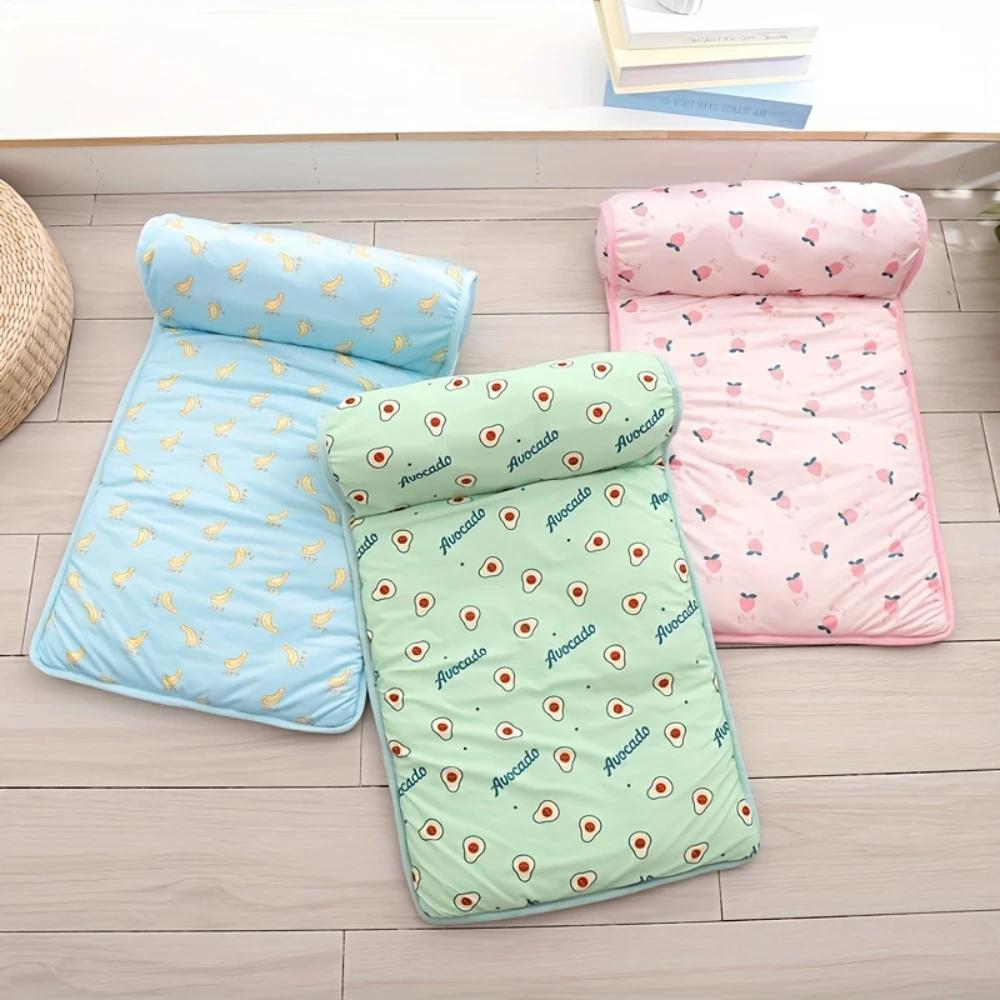 

Dog Pillow Summer Pet Ice Cooling Cushion Dog Cooling Sleeping Mat Comfortable Pet Bed Dog Nest With Pillow 60x40cm