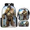Zaino Spoof Skibidi Toilet Man Zaino Scuola Elementare Borsa Astuccio
