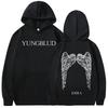 Yungblud IDOLS Wings Album Tour Potisk Mikina Unisex Retro Móda Volná Hip Hop Streetwear Mikina s kapucí pro muže ženy