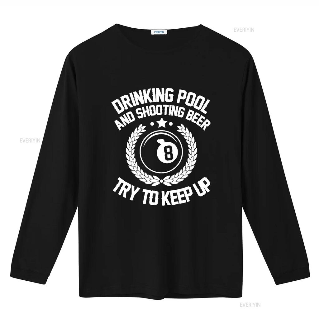 Piscina da bere e sparare birra Divertente Regalo Biliardo T Shirt vintage Lavata Alla moda Leggermente Morbido Top Per l'uso quotidiano