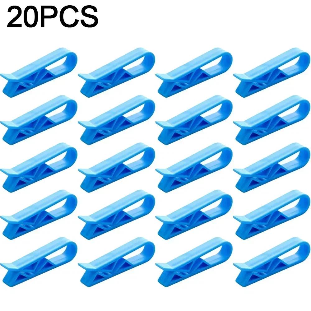 50/20Pcs Garbage Bin Clips Trash Bag Fixation Clip Plastic Snack Bag Clamps Practical Anti-Slip Holder Home Kitchen Storage Tools