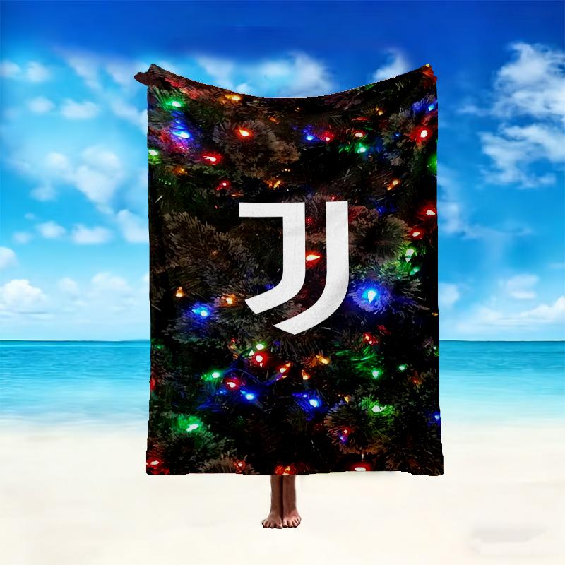 Couverture à motif du Football Club Juventus, Couverture douillette pour un confort toutes saisons sur les canapés, lits, au bureau, en voiture, en camping et en voyage