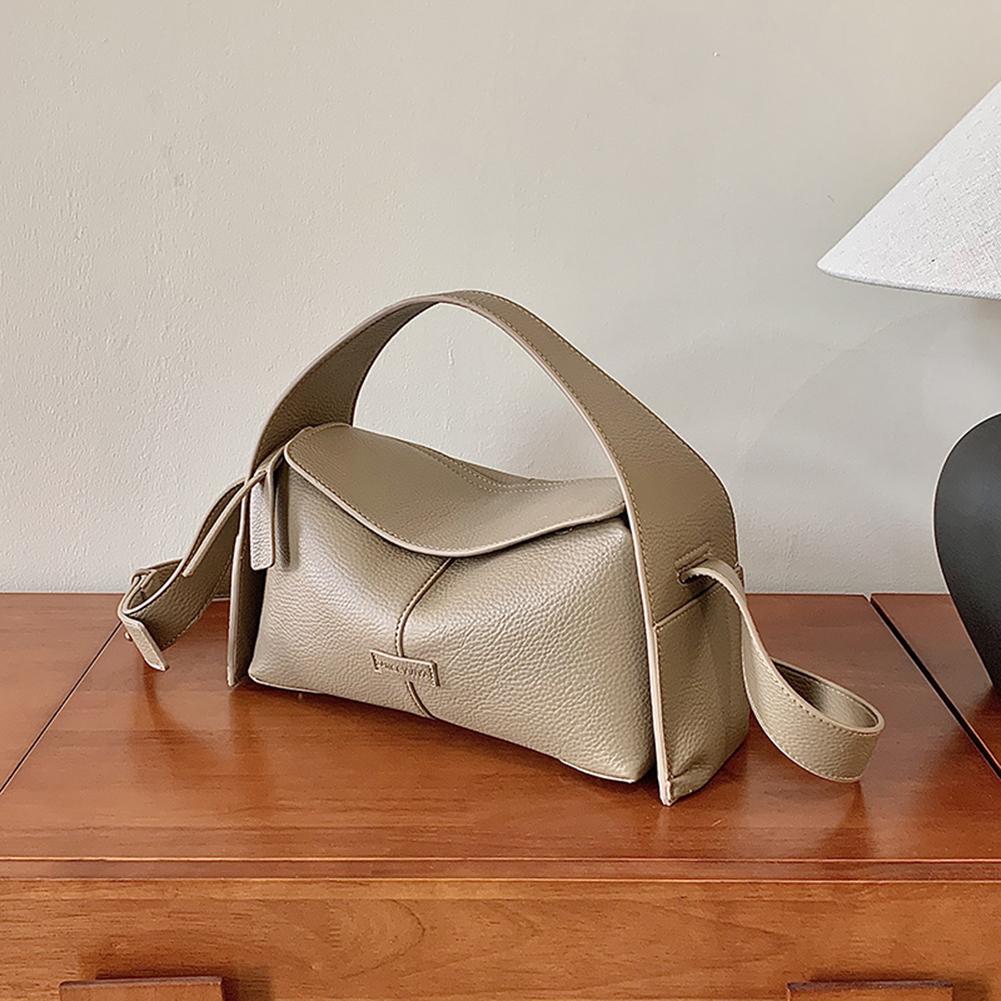 

Shoulder Bags for Women PU Leather Women Leisure Bag Large Capacity Fashion Trend Shoulder Bags Solid Color Work Travel Purses хакі