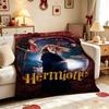 Magic Hermione Theme Printed Blanket Cozy Comfortable Throw Blanket For Living Room Sofa Nap Lightweight Home Decor Great Holiday Gift