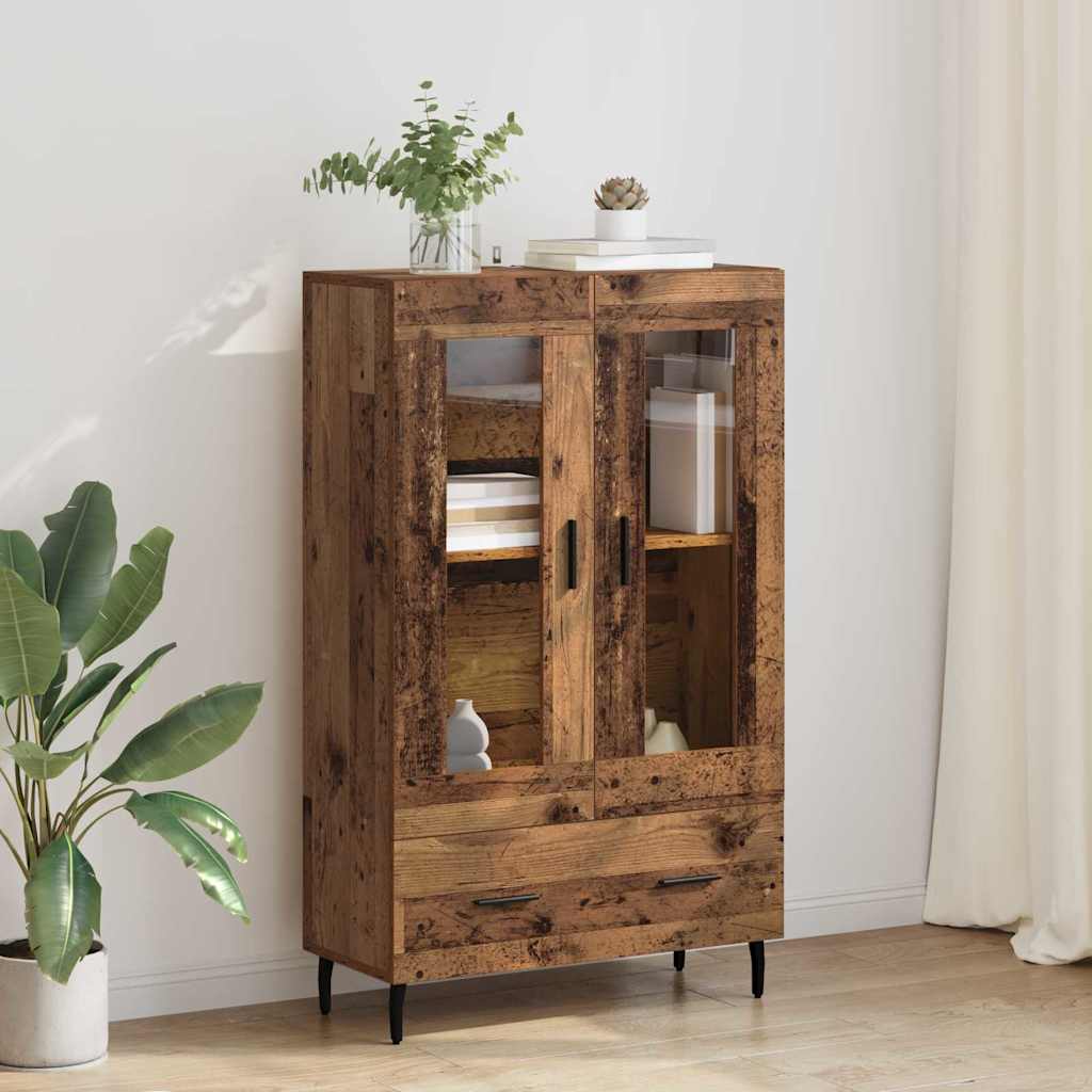 Highboard Reclaimed Wood 69.5 X 31 X 115 Cm Particleboard