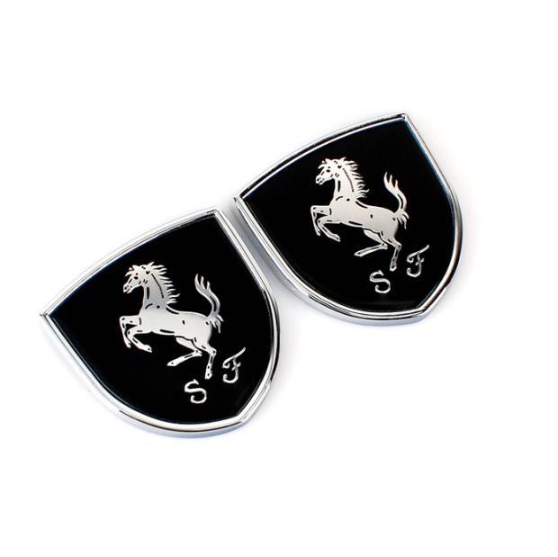 

Shield Cover Metal Emblem Badge Stickers Decals for Ferrari SJ Roma 488 Spider SF90 Portofino F8 LaFerrari Daytona Accessories