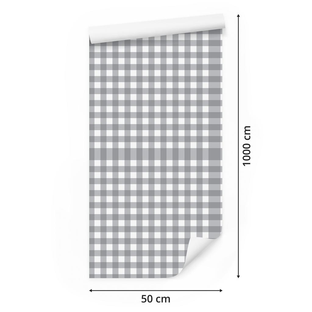 Wallpaper Fabric Pattern Light Gray and Gray 50x1000