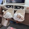 Schattige Cartoon Strik Wolk Auto Opbergtas Luchtrooster Hanger Lederen Organizer Box Brillen Telefoon Houder Auto Interieur Accessoires