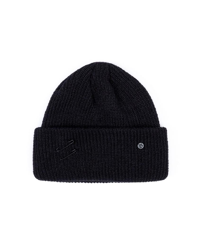 BLACKBLOND Vividi Signature Custom Short Beanie (Black)