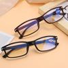 159 1pc PC Squared Frame Blue Light Blocking Presbyopia Unisex Men Women Corrective Eyeglasses Reading Glasses