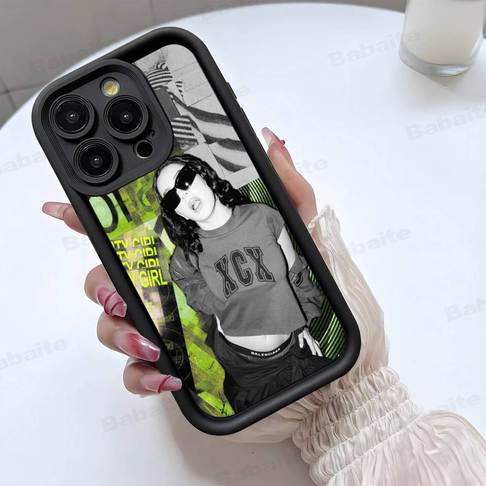 C-Charlis XCX B-BRAT Brat 360 365 Phone Case for iPhone 17 16 15 14 13 12 11 Pro Max Plus Silicone Shockproof Case iPhone 17