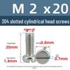 Yigu 304 Stainless Steel Slotted Pan Head Screws M1.6-M10