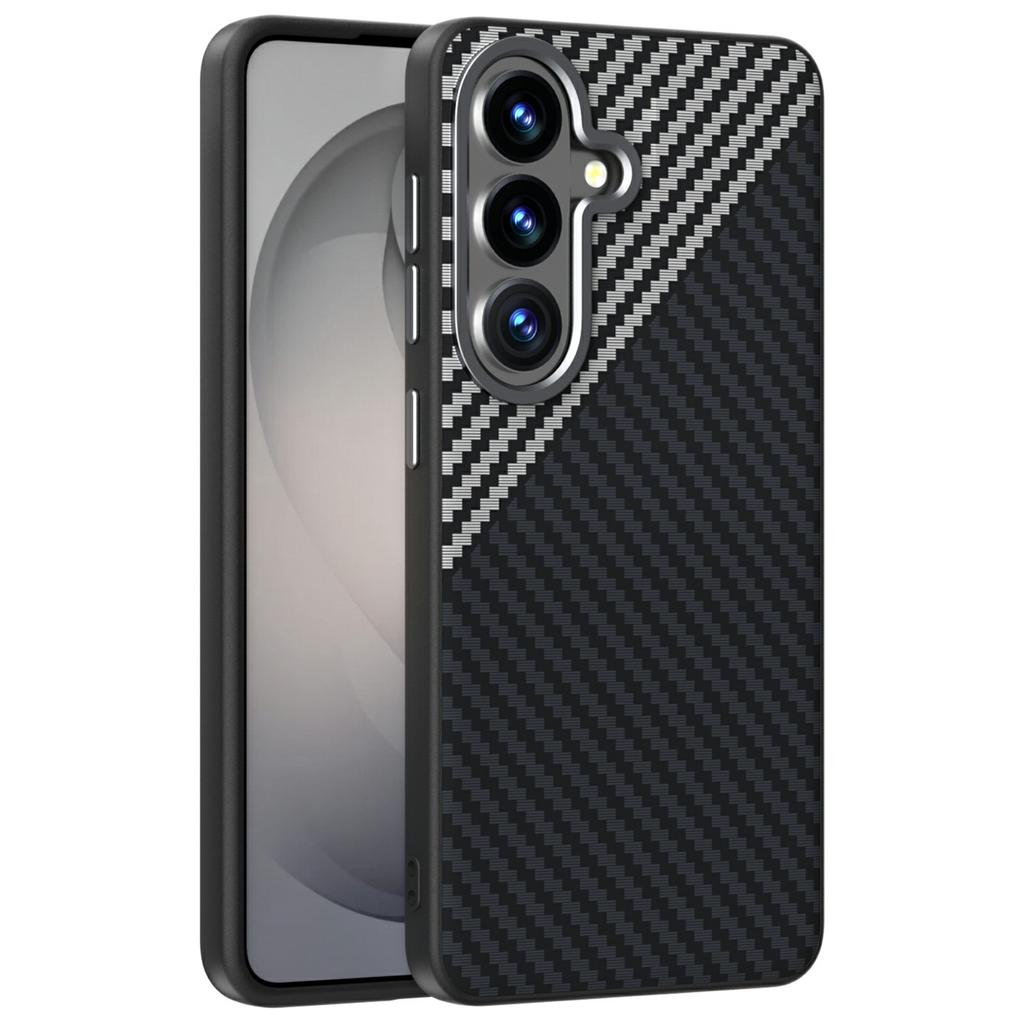ABEEL For Samsung Galaxy S26+ Magnetic Case Carbon Fiber Texture Phone Back Cover