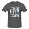 Straight Outta Scranton  Lazy Scranton Wrinkleresistant Tshirt Niche Street Dark Color Schemes Shirt