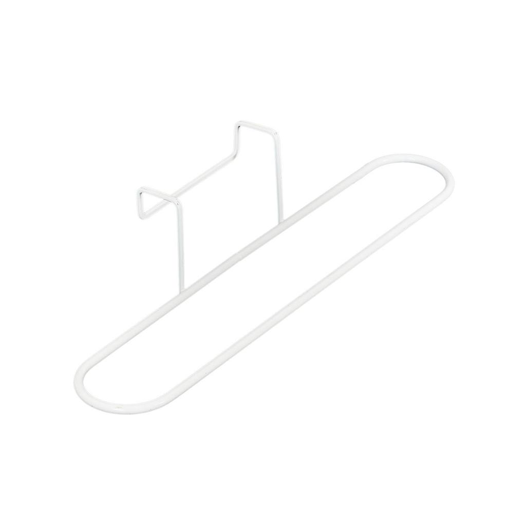 Holder/Hanger For Kitchen Towel/Cloth, White, Metal