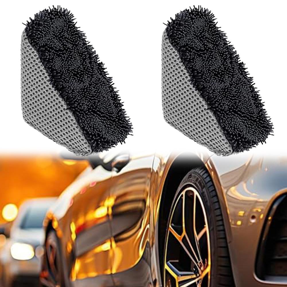 Tire Cleaning Sponge Car Cleaning Brush Car Detailing Cleaning Tool Anti-Slip Design Effective Tire Maintenance Neat Application