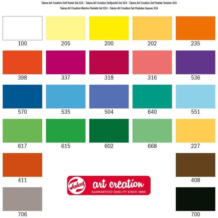 Set de 24 pastels tendres - Royal Talens
