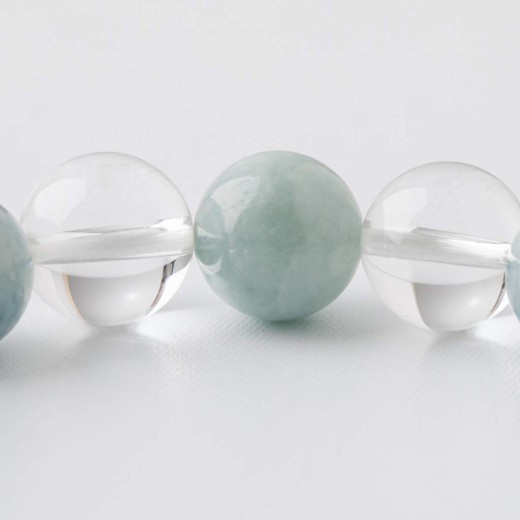 17cm Itoigawa Natürliches Jadeit-Armband mit Blau und einem Wunderschönen Japanischen Nationalstein und Jomon Kraftstein Jadeit-Werkstatt Paulowniaholz