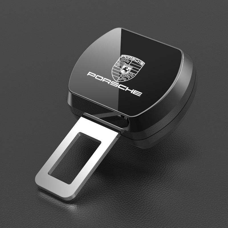 

Подовжувач пряжки ременя безпеки автомобіля Затискач пряжки ременя безпеки Салонний для Porsche 911 Cayenne Cayman Panamera Macan Taycan Boxster