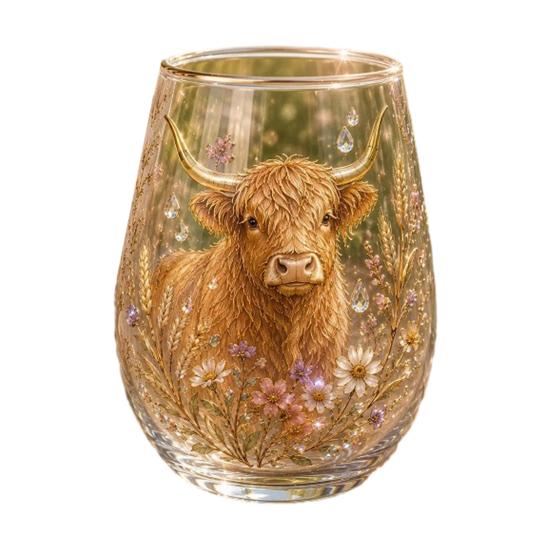 Bicchieri Unici per Feste di Natale 330ML Bicchiere d'Acqua in Vetro, Motivo Ghirlanda/Babbo Natale/Alce/Calze/Pupazzo di Neve Vetro Festivo Edizione Limitata Regalo