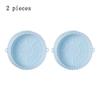 2 PCs Reusable Air Fryer Silicone Tray For Easy Cleaning Suitable For Round Pizza Grill Pan Mats Air Fryer Baking Accessories