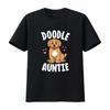 Doodle Auntie Goldendoodle T Shirt Women Kawaii Dog Aunt Vintage Washed Versatile Homme Graphic Comfortable Streetwear Fashion