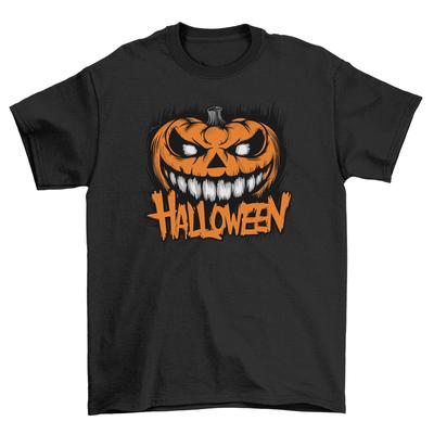 Spooky Halloween_276 Jack O' Lantern T-Shirt Mens Womens Tees Top - Funny and Gourd-geous! Unisex Des