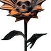 The Forbidden Sunflower Sculpture Gothic Skull Bloom Decor 3D Printed Macabre Art Halloween Ornament for Horror Home Party Decor