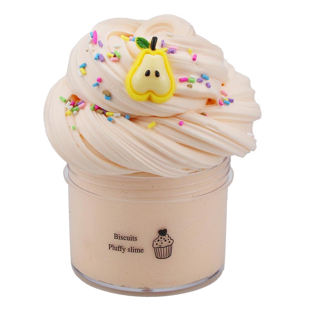 Festive 70ml Fruit Butter Slime Kit, Non-sticky Scented Cloud Slime, DIY Handmade Craft for Stress Relief & Holiday Gifts