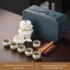 Qingshan Chinese Coarse Pottery Semi-Automatic Tea Set