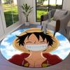 Monkey D Luffy Round Area Rug Carpet Rug For Living Room Bedroom Sofa Playroom Decor Nonslip Floor Mat