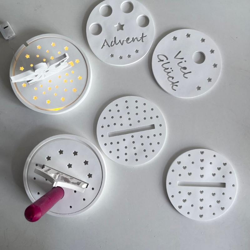 Round Silicone Mold For DIY LED Candle Holders Sturdy And Easy To Demold For Creative Homes Decors Projects