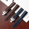 Classic 19MM 20MM 21MM Cowhide Leather Watch Strap For Longines Masters Collection L3 L4 L2.628/L2.673 Butterfly Buckle Watchband