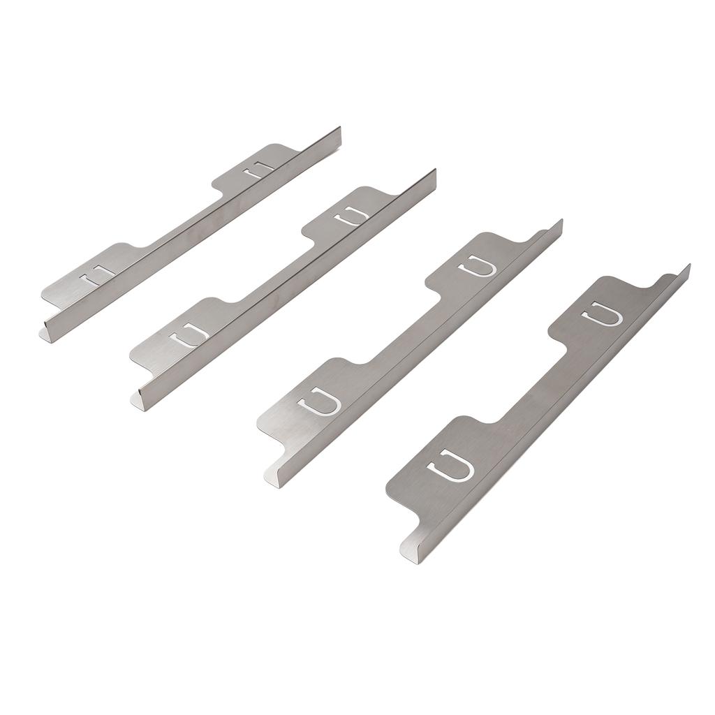 2 Pairs 13.78 27.56in Retractable Stove Gap Covers Stainless Steel Stove Gap Fillers for Kitchen Silver