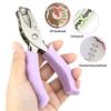 Single Hole Punch Ticket Punch Hole Pliers Puncher with Comfortable Grip for Paper Crafts Office Use Accessories