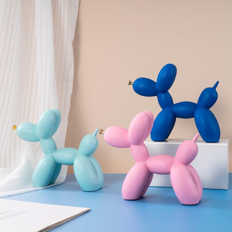 1pcs Balloon Dog Ornament European Home Living Room Desktop Wine Cabinet Creative Animal Decoration Resin Crafts