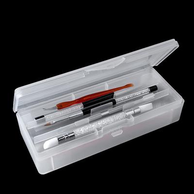 Famous Beautyful Lady Double-layer Pen Storage Makeup Tool Box Manicure Organizer  Art Nail