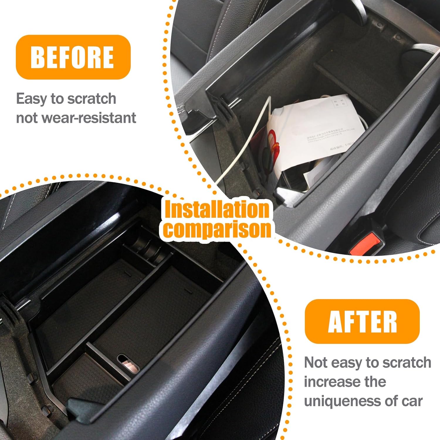 

METYOUCAR Car Door Handle Central Armrest Glove Storage Box Container Tray Organizer for Mercedes Benz ML GL GLS GLE Class W166 C292 2012-2016