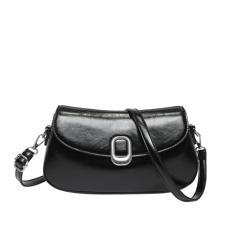 High-end fashion saddle bag women's new trend versatile messenger bag niche design casual women's bag