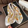 100% Echte Seide Schal Damen Design Quadratisch Kleines Taschentuch Haarband Stirnband Halstuch Damen Bandana