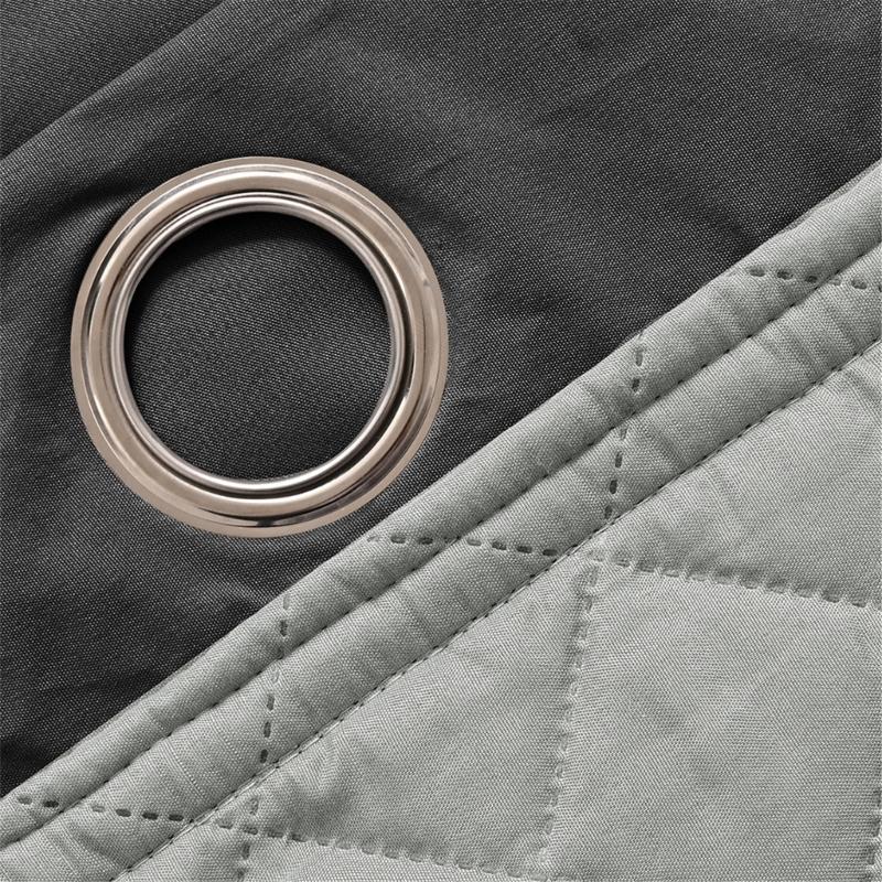 Winter Proof Thermal Curtain with Detachable Quilted Liner Noise Reducing Quick Grommets Mounting Indoor Insulation