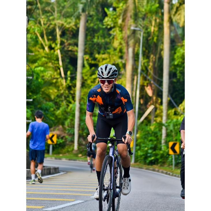 Men'S Cycling Jersey - Breathable Moisture-Wicking Short Sleeve Top with Geometric Pattern, Zipper Cs for Training, Racing, Spring Summer Fall,