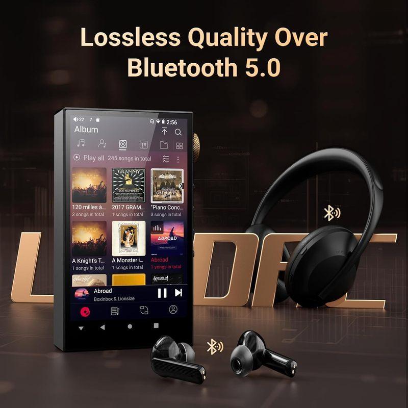Hi-Res Audio Player, Oilsky 160GB(32GB+128GB) HiFi MP3 Player Bluetooth and WiFi, 4.4mm Balanced, Dual ESS DAC, 4GB RAM, 4.02"