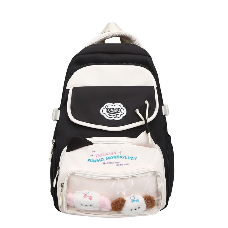 Schoolbagins cute backpack female small fresh middle and high school student schoolbag large capacity two-dimensional girl bar pain bag