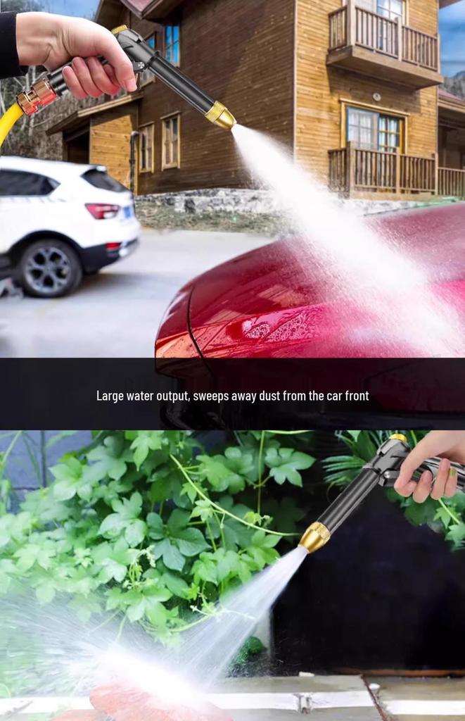 High-Pressure Soft Hose Spray Gun for Car Washing and Garden Watering