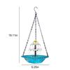 Hanging Solar Bird Bath Fountain Wildlife Feeder Bird Bath Bowl with Solar Powered Pump for Outdoor Garden Backyard Patio Lawn